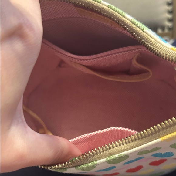 Vintage Y2K Dooney & Bourke Multicolor Heart Shoulder Bucket Bag - Picture 4 of 9